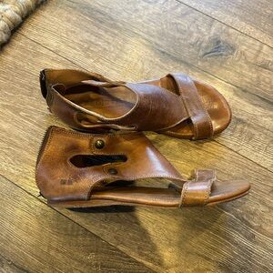 Women's Brown Leather BEDSTU Sandals